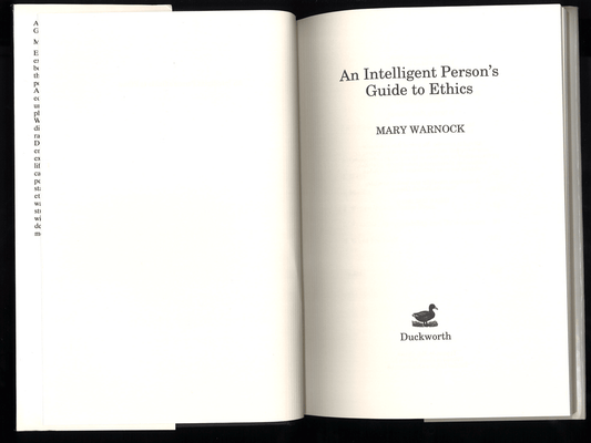 An Intelligent Person's Guide to Ethics (Intelligent Person's Guide Series) - The Bookstore