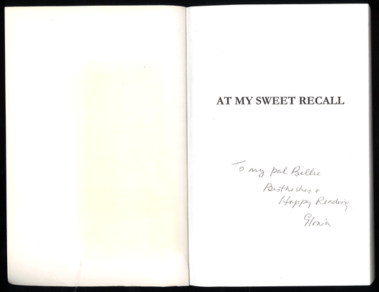 At My Sweet Recall: The Letters of Edward Johnson and Beatriz d'Arneiro (1906 - 1908) Signed - The Bookstore