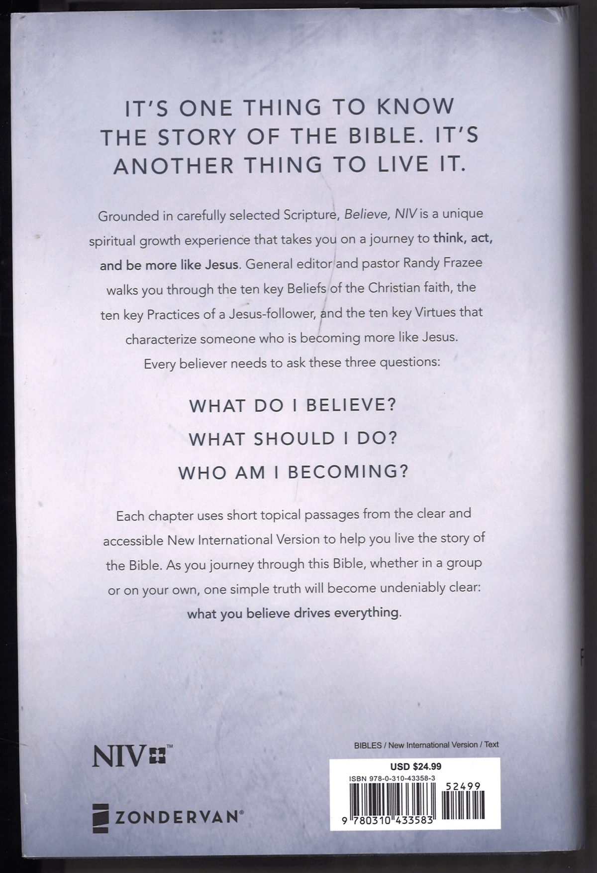 Believe: Living the Story of the Bible to Become Like Jesus - The Bookstore