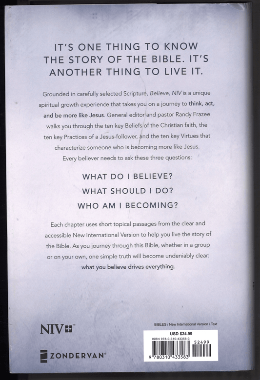 Believe: Living the Story of the Bible to Become Like Jesus - The Bookstore