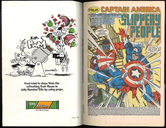 Captain America 343 – Newsstand Edition, July 1988 - The Bookstore
