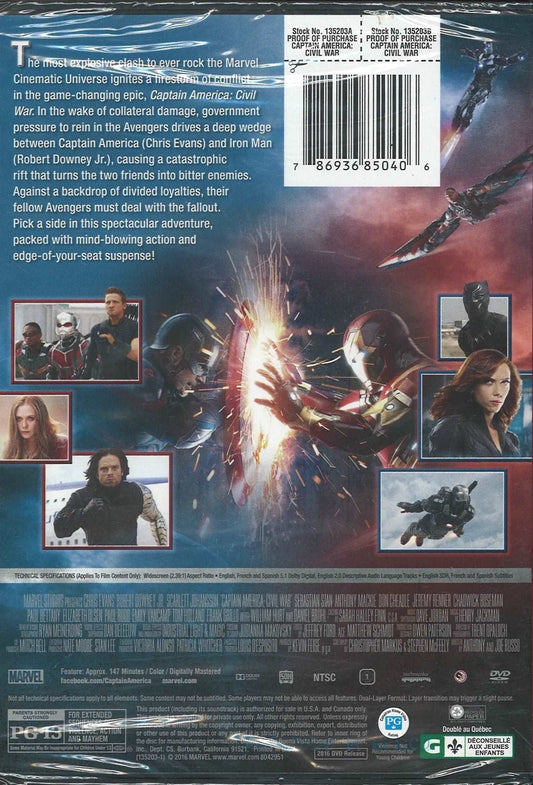 Captain America: Civil War DVD My Store
