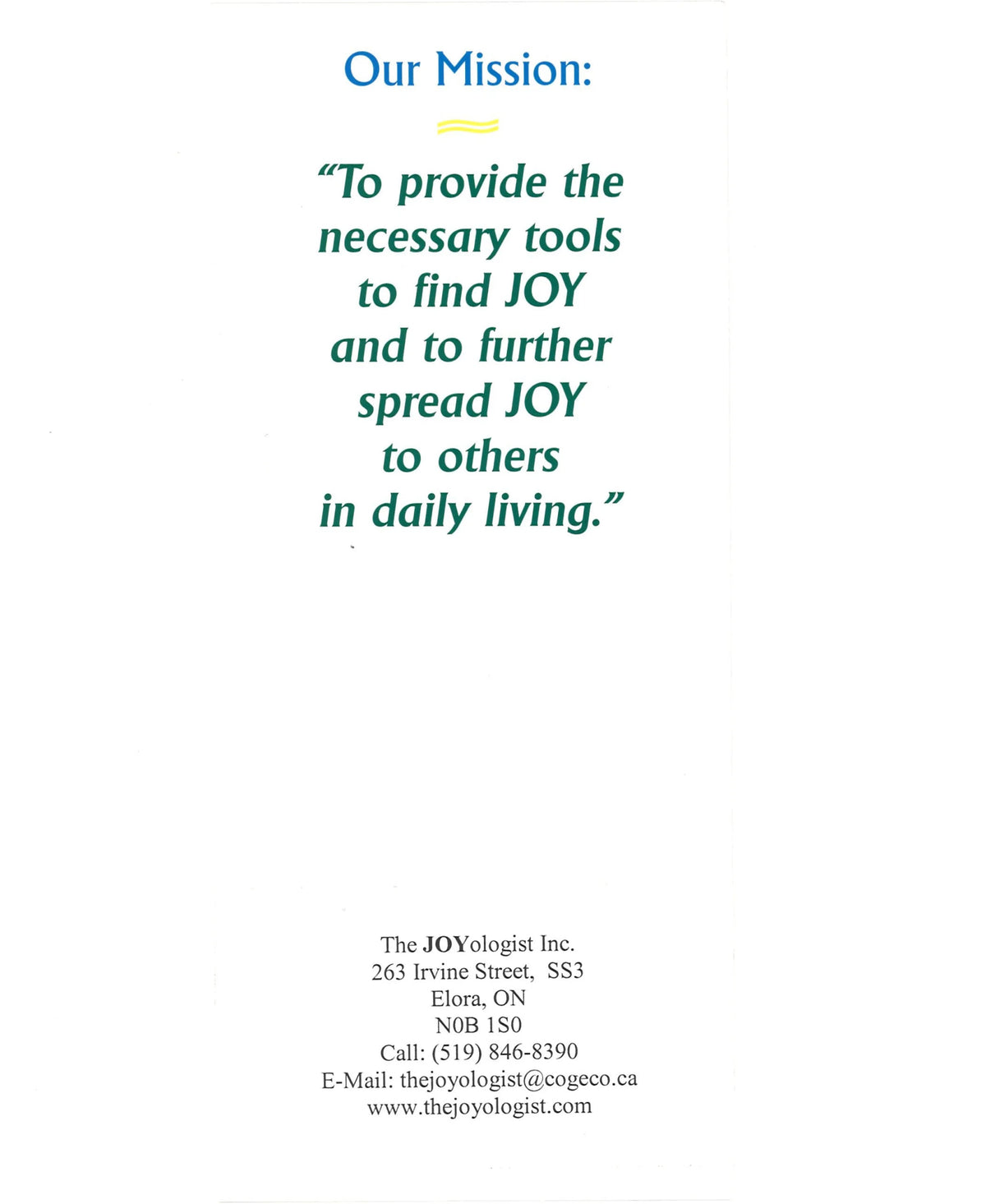 Charting A Course For JOYful Living: Another Treasure Chest of Gems for Your Self - Discovery (Large Print & Signed)