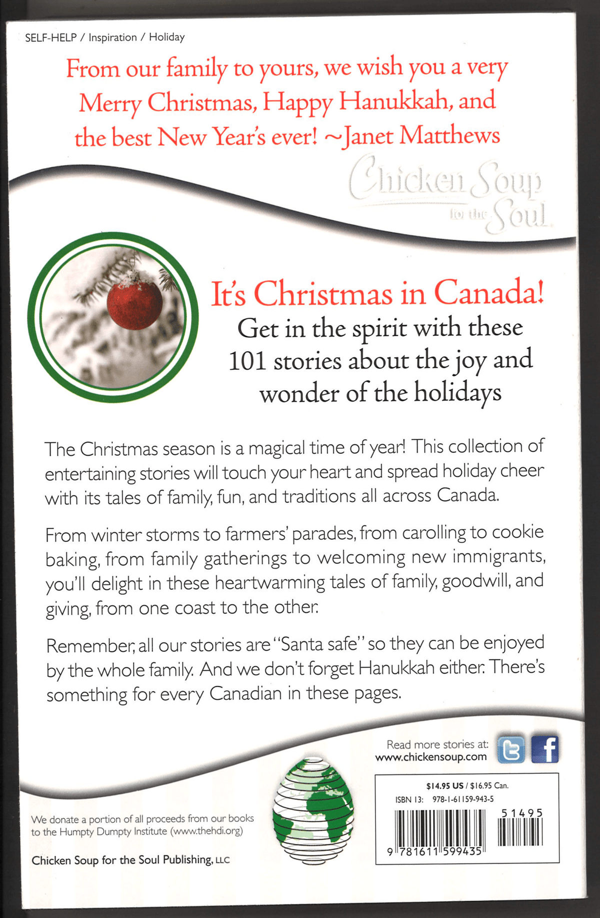 Chicken Soup for the Soul: Christmas in Canada - The Bookstore