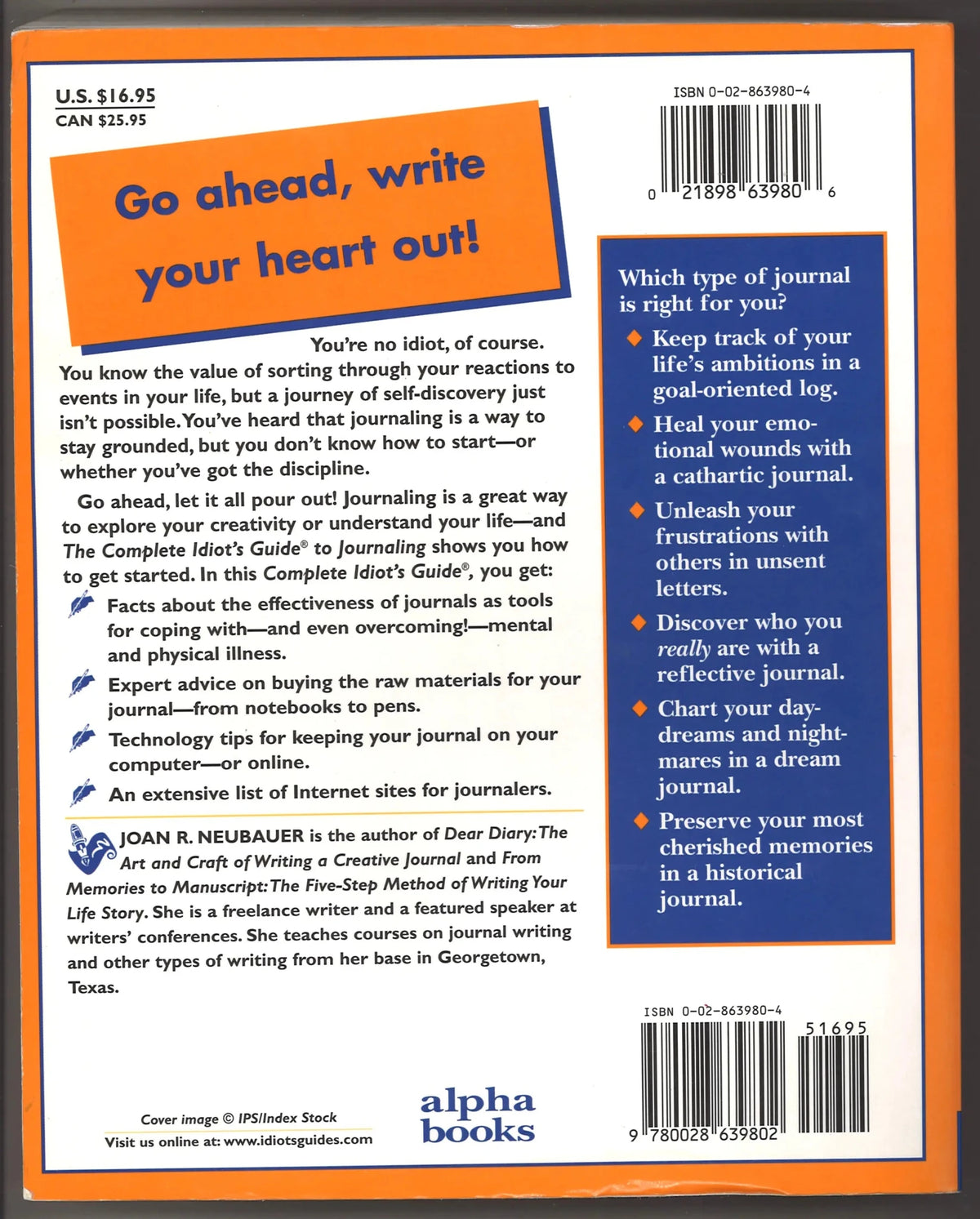 Complete Idiot's Guide® to Journaling - The Bookstore