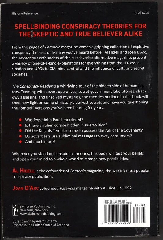 Conspiracy Reader: From the Deaths of JFK and John Lennon to Government-Sponsored Alien Cover-Ups (1001 Pearls)