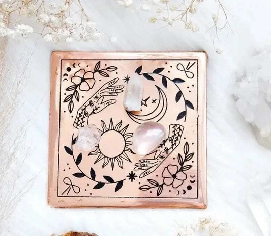 Copper Crystal Charging Plate Goddess Provisions