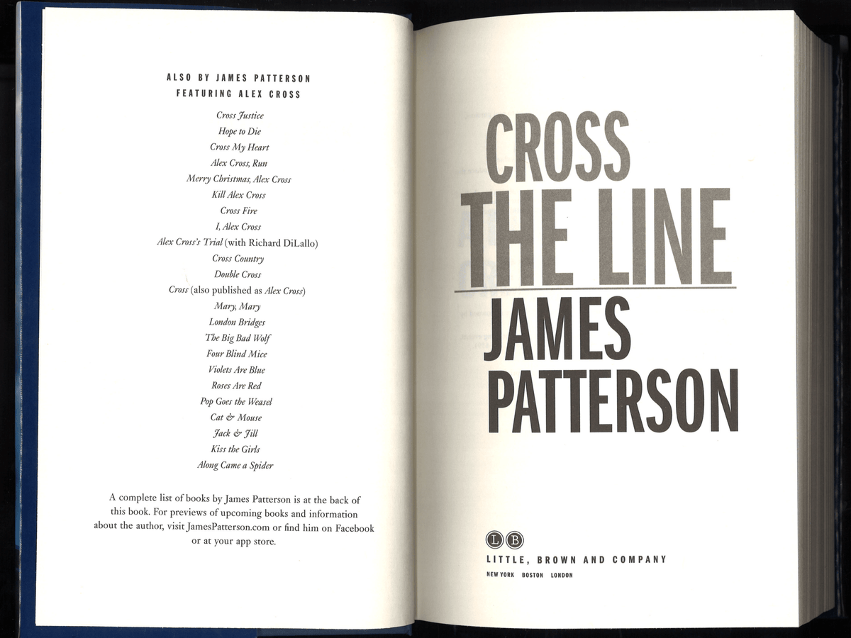 Cross the Line (Alex Cross, 22) - The Bookstore