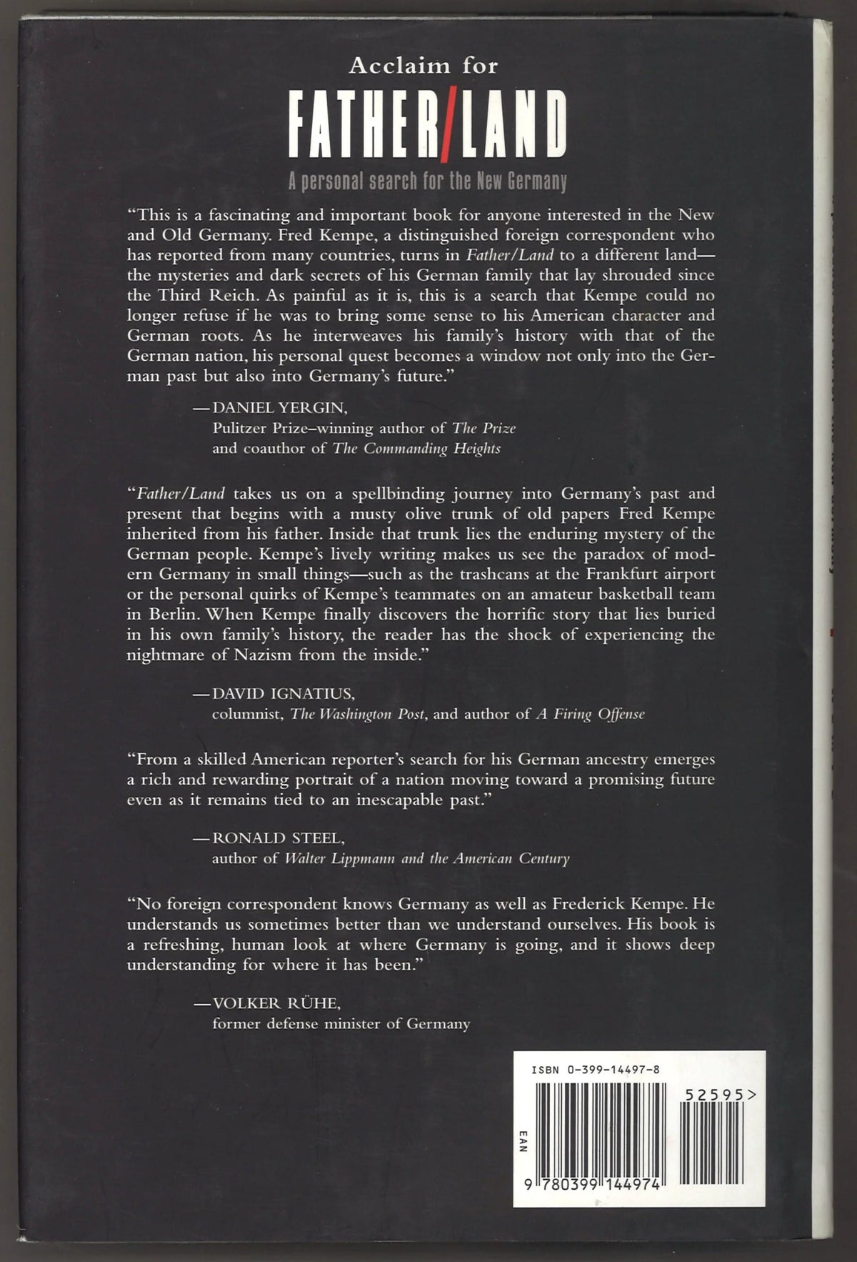 Father/Land: A Personal Search for the New Germany - The Bookstore