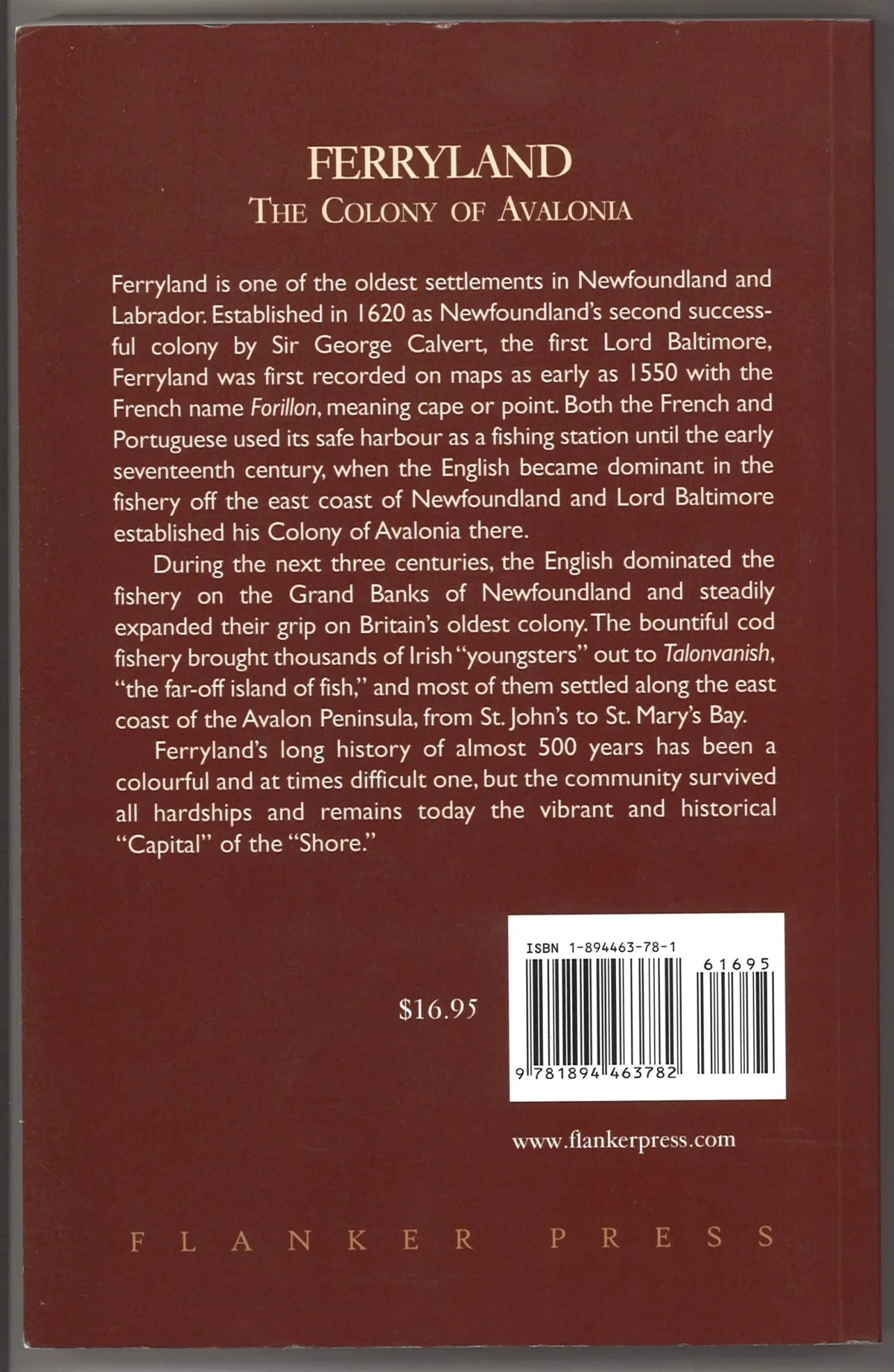 Ferryland: The Colony of Avalonia - The Bookstore