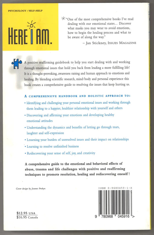 Here I Am: Finding Oneself Through Healing and Letting Go (Signed) - The Bookstore