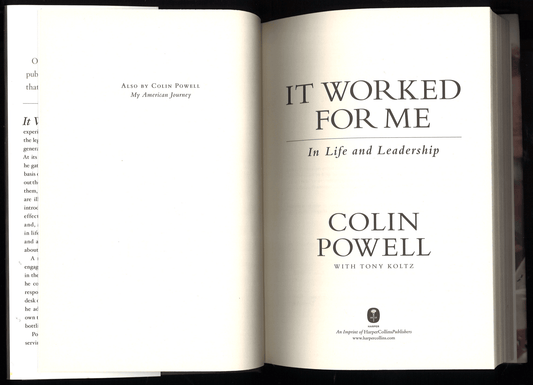 It Worked for Me: In Life and Leadership - The Bookstore