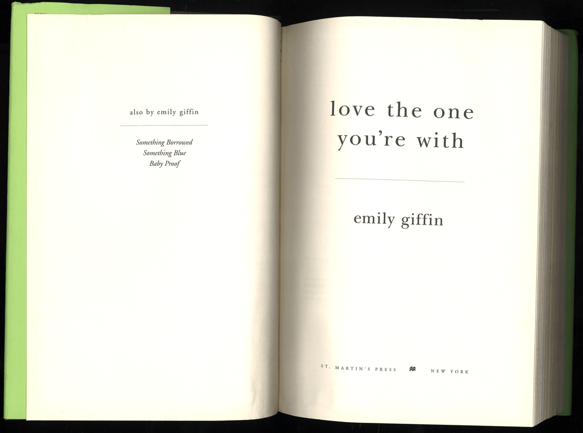 Love the One You're With - The Bookstore