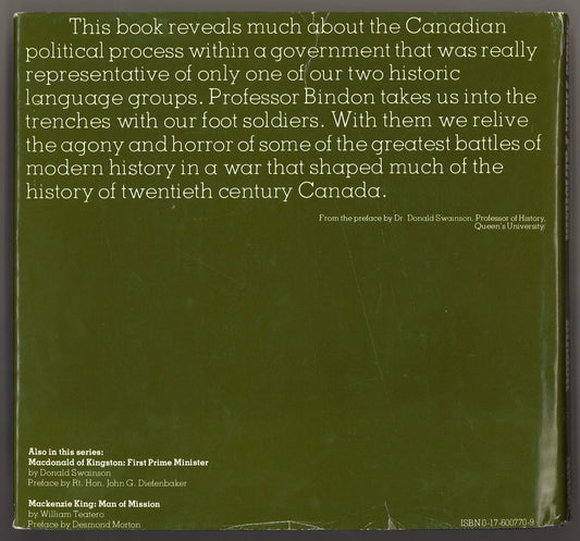 More Than Patriotism Canada At War 1914 - 1918 - The Bookstore
