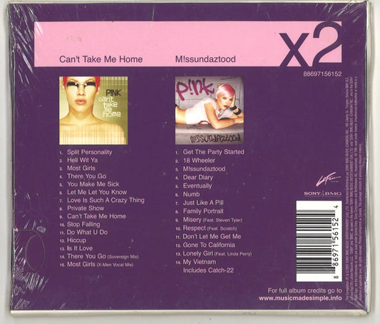 P!NK (Pink) "CAN'T TAKE ME HOME/M!SSUNDAZTOOD" 2 CD - The Bookstore