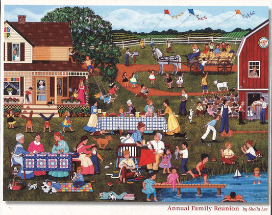 Puzzle: Annual Family Reunion - Shiela Lee (1000pcs) - The Bookstore