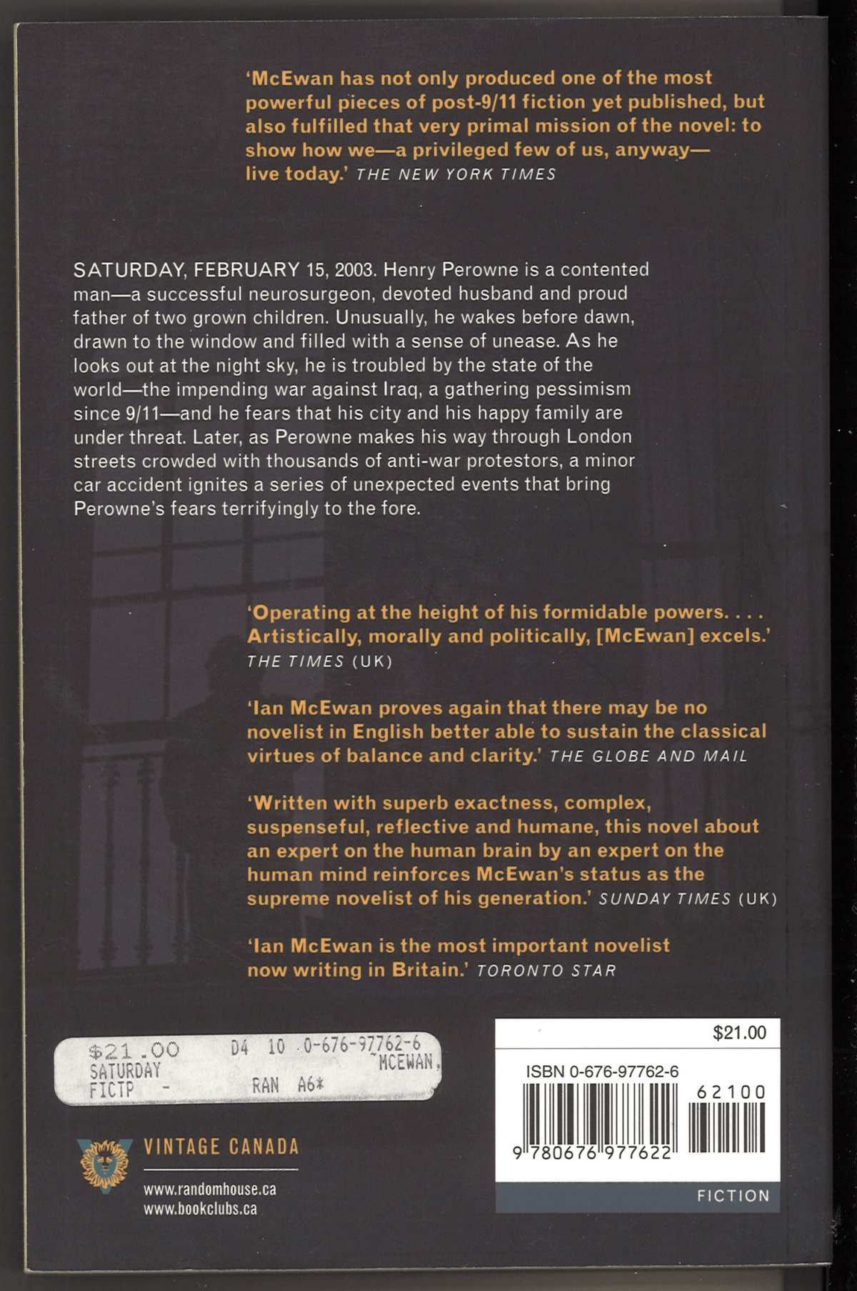 Saturday - The Bookstore