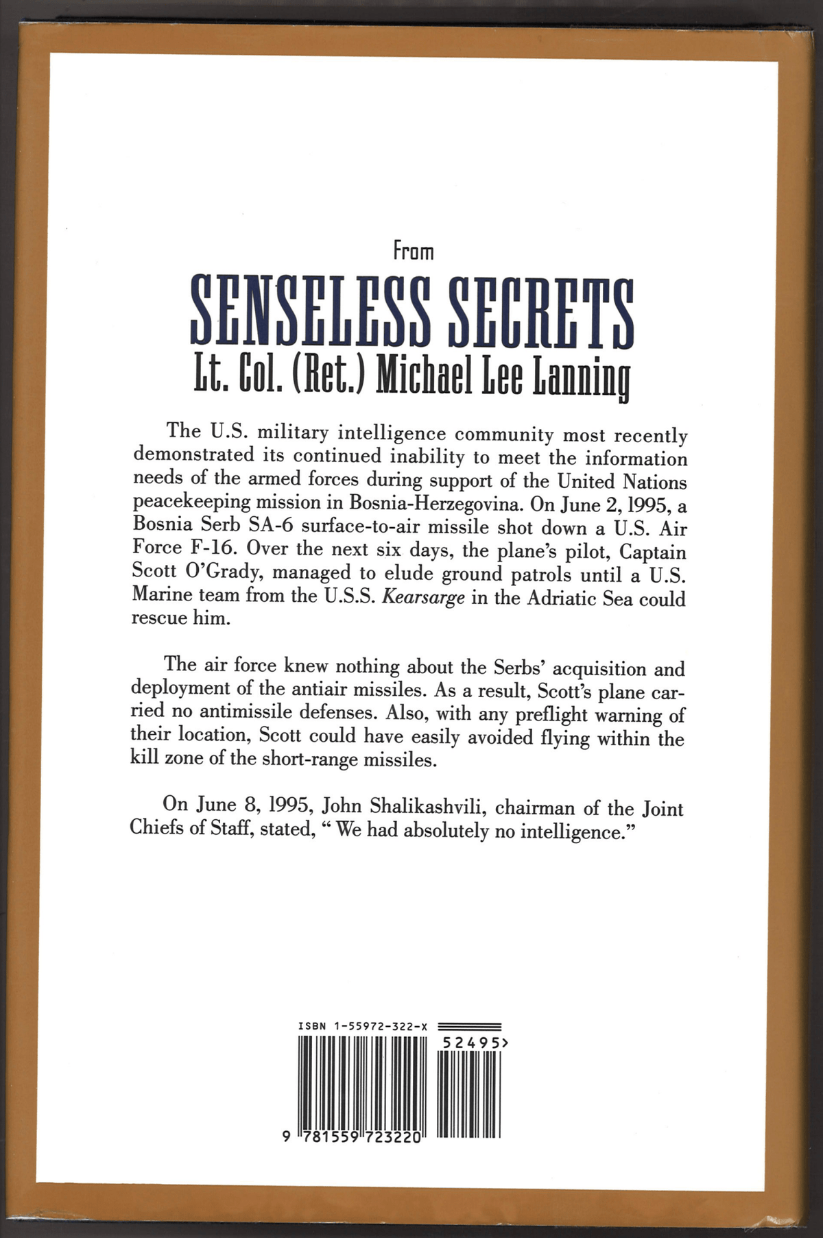Senseless Secrets: The Failures of U.S. Military Intelligence from George Washington to the Present - The Bookstore