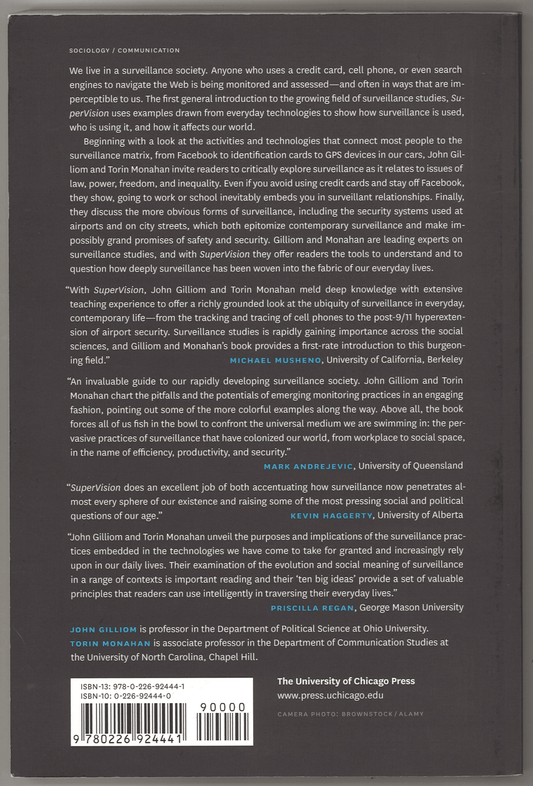 SuperVision: An Introduction to the Surveillance Society - The Bookstore