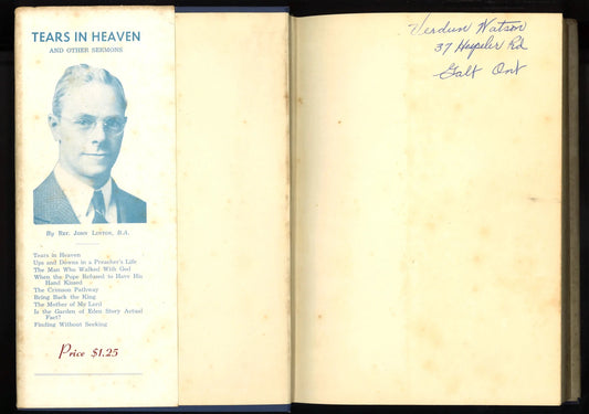 Tears in Heaven and Other Sermons - The Bookstore