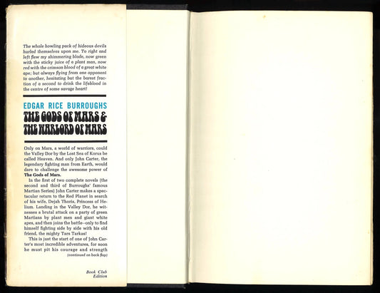 The Gods of Mars & The Warlord of Mars - The Bookstore