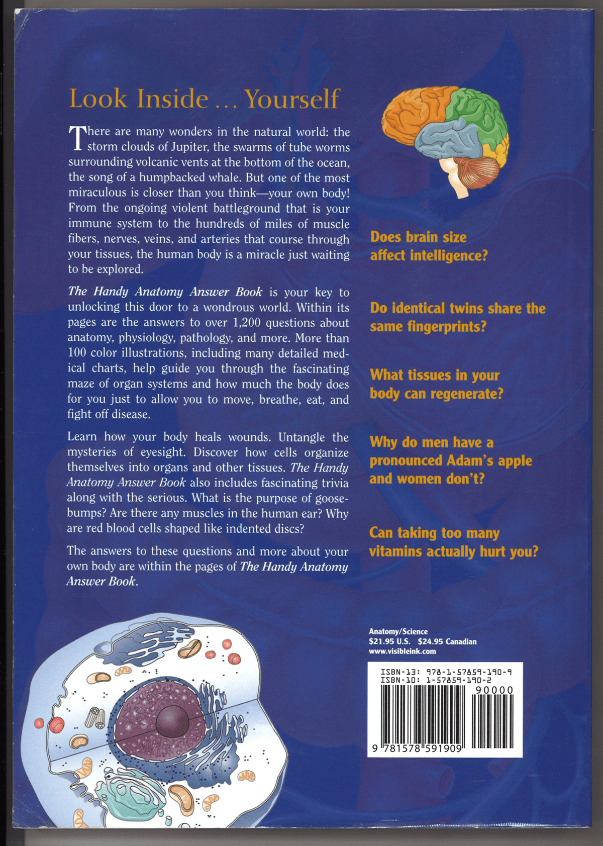 The Handy Anatomy Answer Book: Includes Physiology - The Bookstore