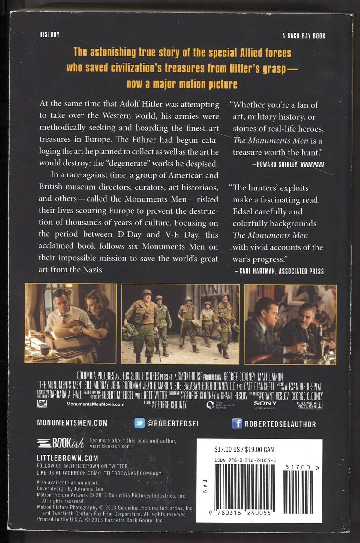 The Monuments Men: Allied Heroes, Nazi Thieves, and the Greatest Treasure Hunt in History - The Bookstore