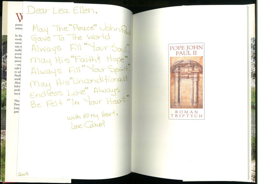 The Poetry of Pope John Paul II: Roman Triptych: Meditations Pope John Paul II