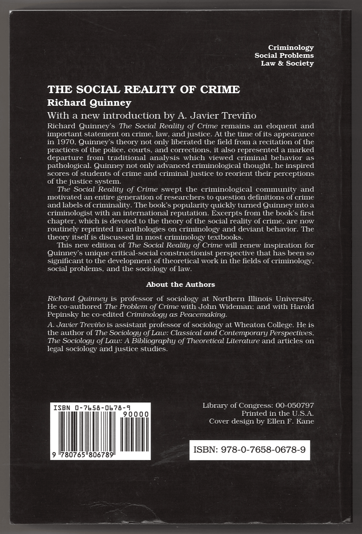 The Social Reality of Crime - The Bookstore