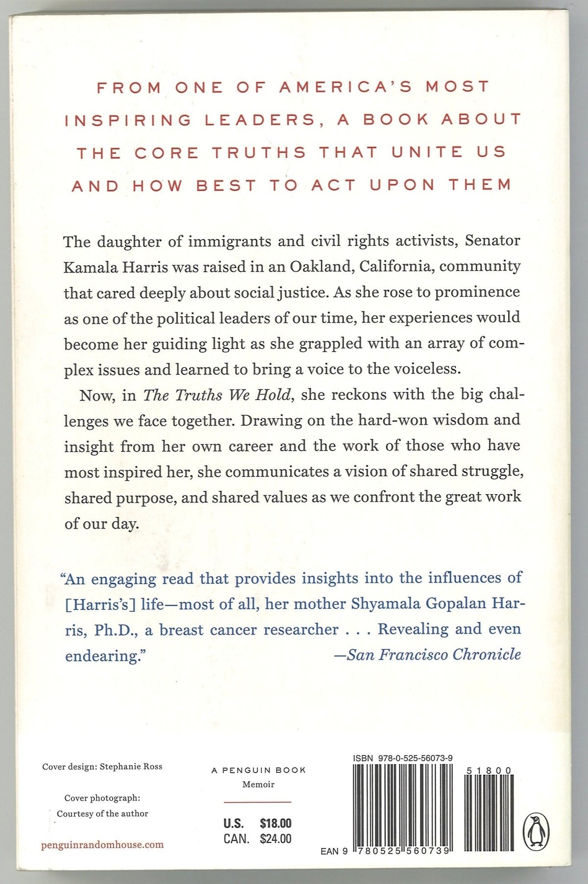 The Truths We Hold: An American Journey - The Bookstore