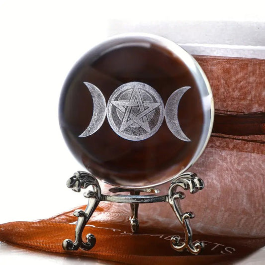 Triple Moon Goddess Crystal Ball HD Living