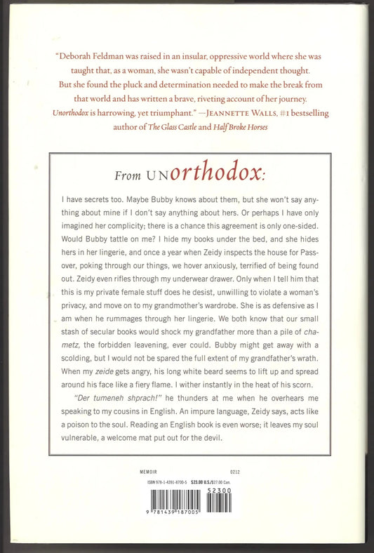 Unorthodox: The Scandalous Rejection of My Hasidic Roots - The Bookstore