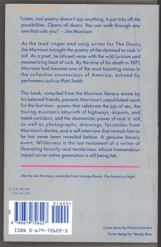 Wilderness: The Lost Writings of Jim Morrison, Volume 1 - The Bookstore