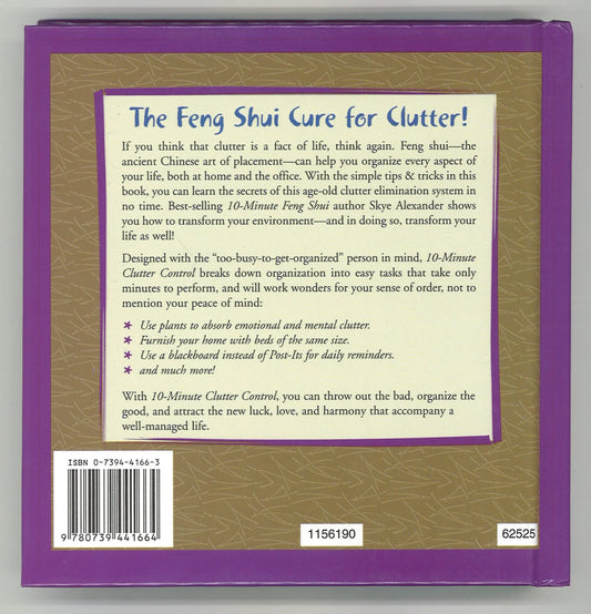 10 - Minute Clutter Control: Easy Feng Shui Tips for Getting Organized - The Bookstore