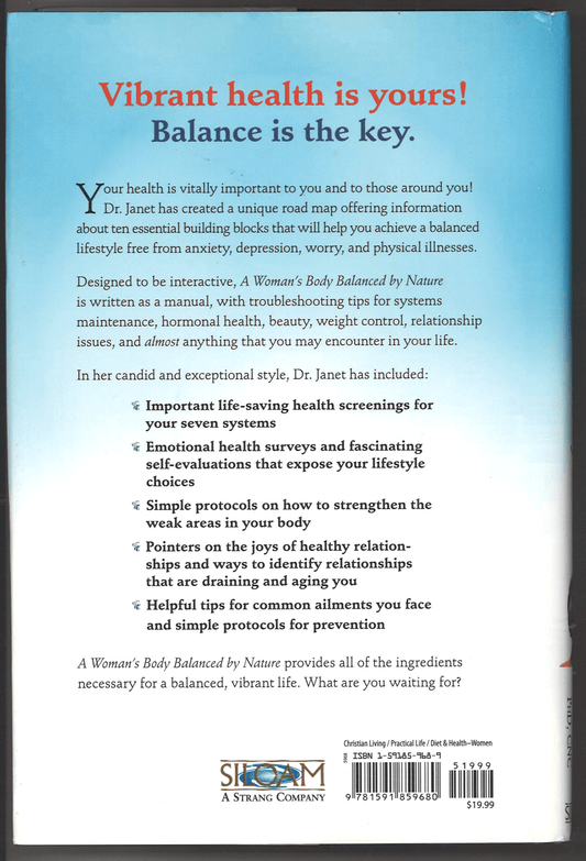 A Woman's Body Balanced By Nature: Great health for the rest of your life - The Bookstore