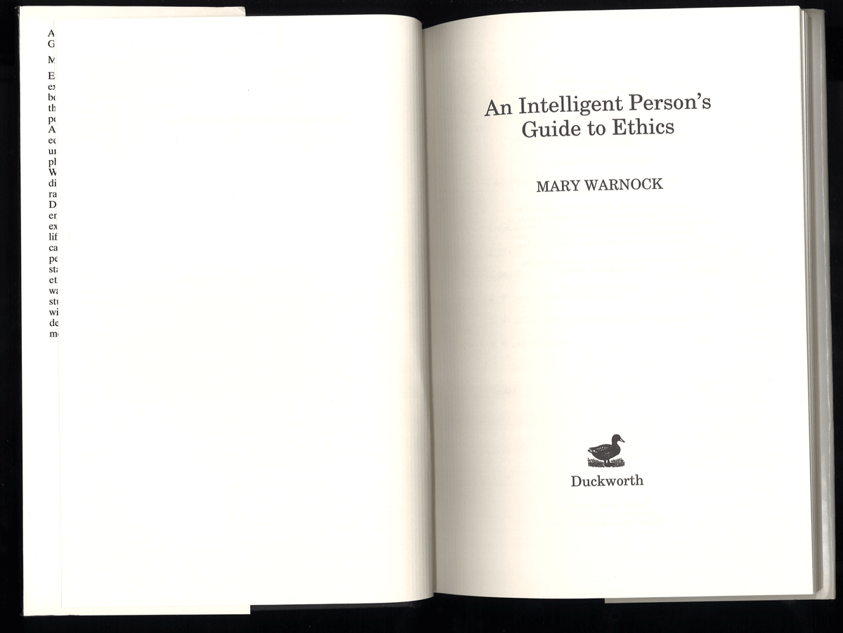 An Intelligent Person's Guide to Ethics (Intelligent Person's Guide Series) - The Bookstore