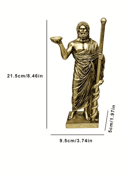 Asclepius - God of Medicine & Healing Figurine - The Bookstore
