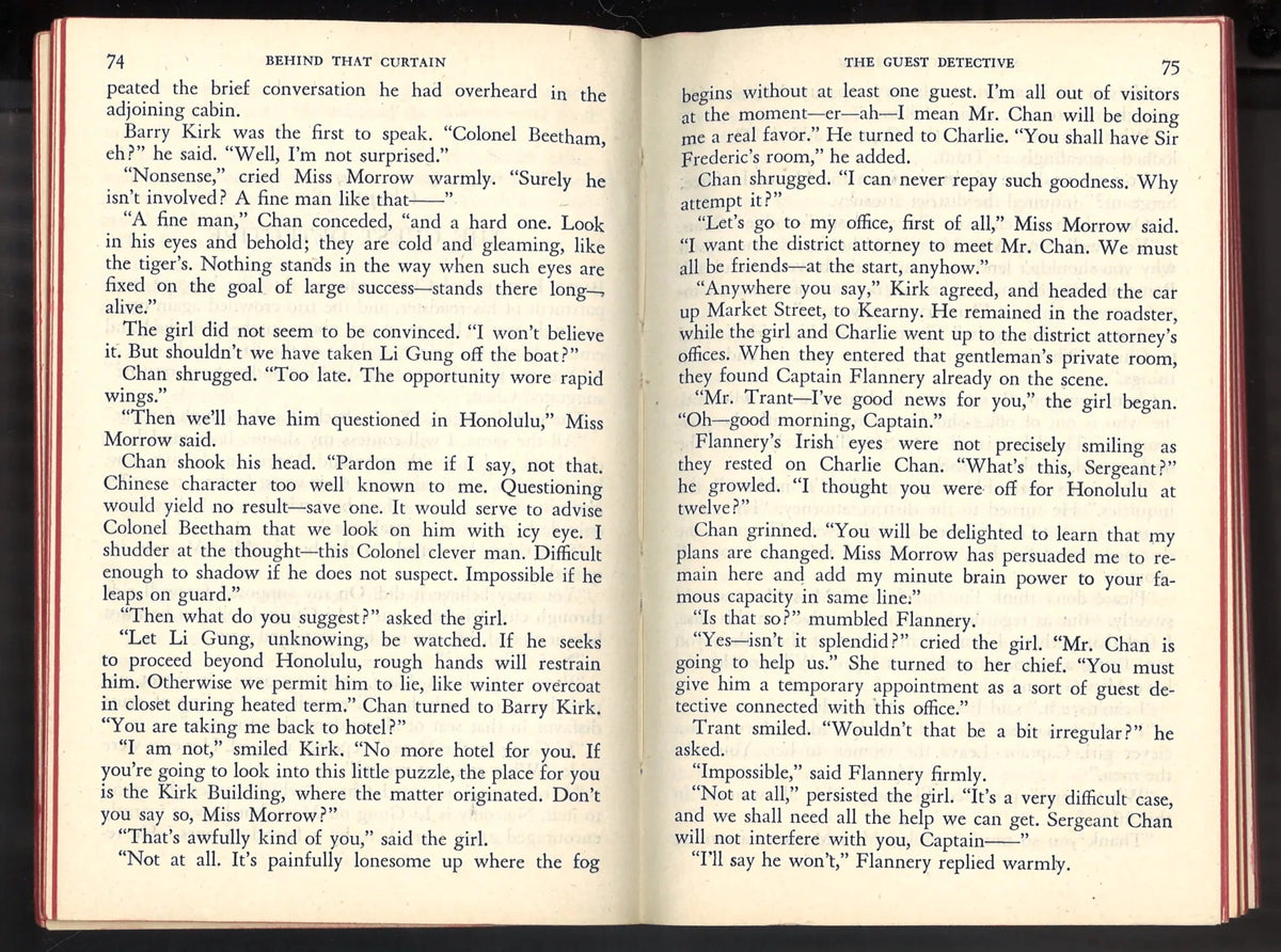 Behind That Curtain (A Charlie Chan Mystery) Pocket Book 191 - 1943 - The Bookstore