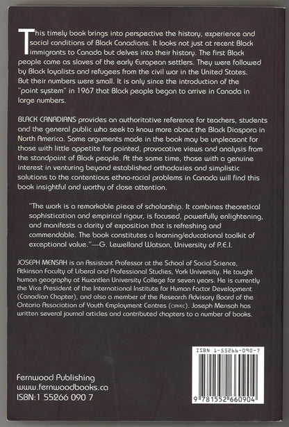 Black Canadians: History, Experience, Social Conditions - The Bookstore