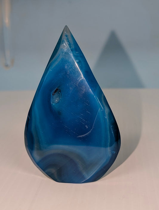 Blue Agate Water Drop - The Bookstore