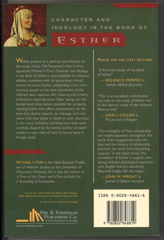 Character and Ideology in the Book of Esther - The Bookstore