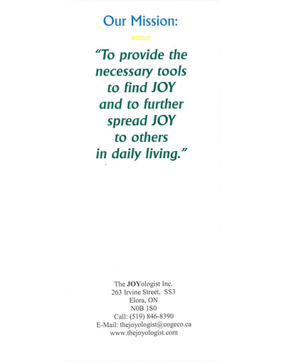 Charting A Course For JOYful Living: Another Treasure Chest of Gems for Your Self - Discovery (Large Print & Signed)