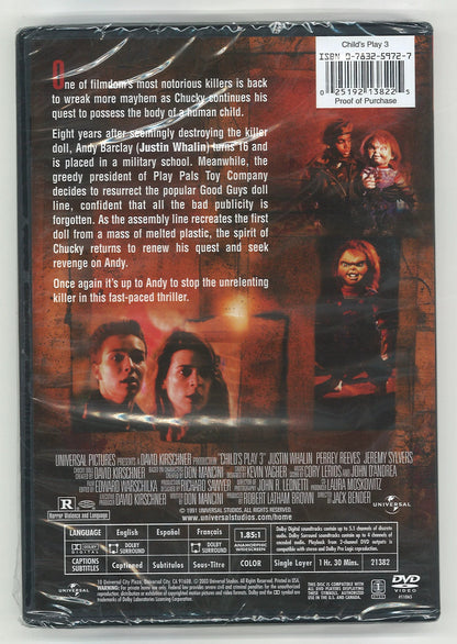 Child's Play 3 DVD - The Bookstore