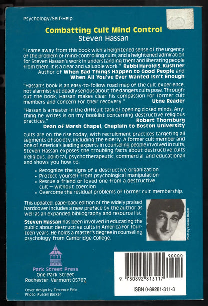 Combatting Cult Mind Control: The 1 Best - selling Guide to Protection, Rescue, and Recovery from Destructive Cults