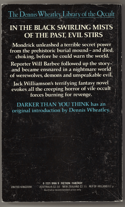 Darker Than You Think: The Classic Novel of Occult Terror (1976) - The Bookstore
