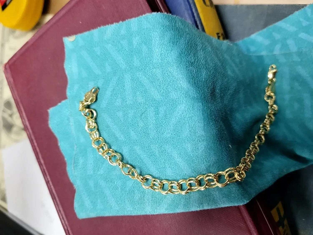Double Link 14K Gold Bracelet My Store