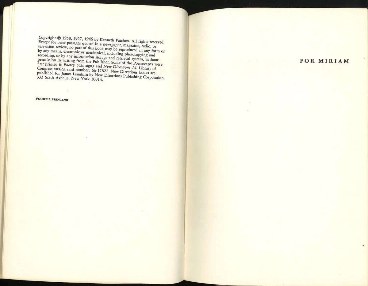 Doubleheader by Kenneth Patchen My Store