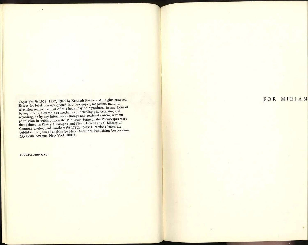 Doubleheader by Kenneth Patchen My Store