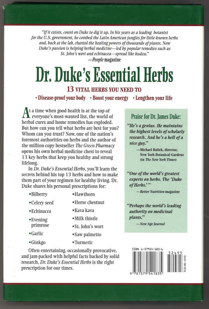 Dr. Duke's Essential Herbs: 13 Vital Herbs - The Bookstore