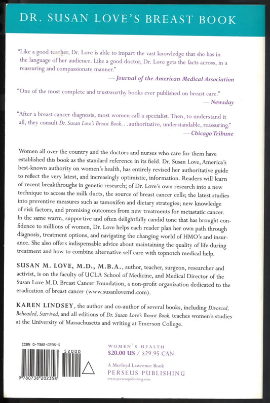 Dr. Susan Love's Breast Book - 3rd Edition - The Bookstore